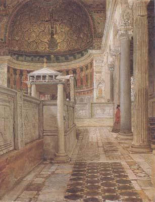 Alma-Tadema, Sir Lawrence Interior of the Church of San Clemente (mk23) China oil painting art